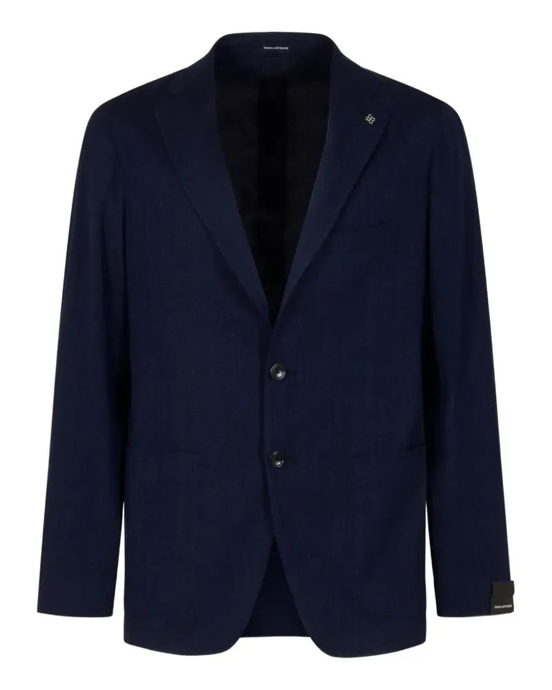 Tagliatore herringbone-weave blazer - Blau Blau