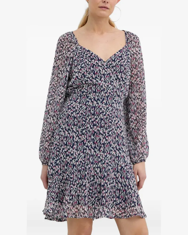 Morgan V-neck mini dress - Blau Blau