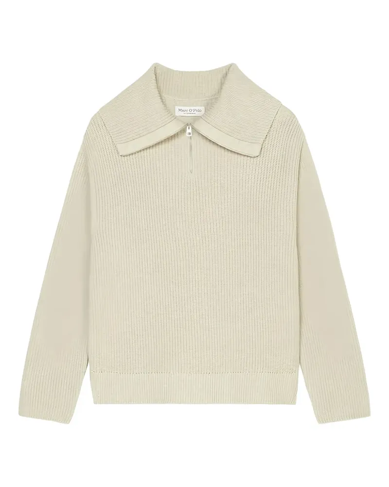 Marc O'Polo Pullover mit Reißverschlusskragen - Nude Nude