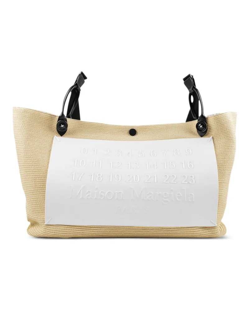 Maison Margiela Shopper mit Logo-Patch - Nude Nude