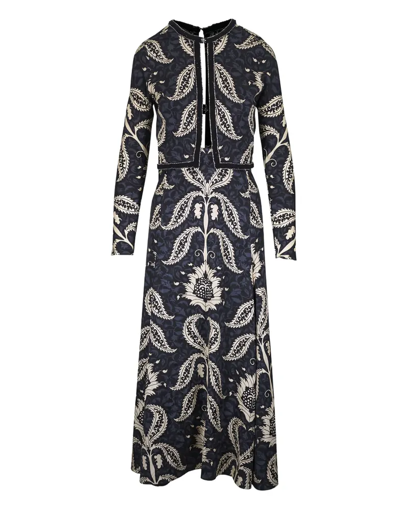 Johanna Ortiz floral midi dress - Blau Blau