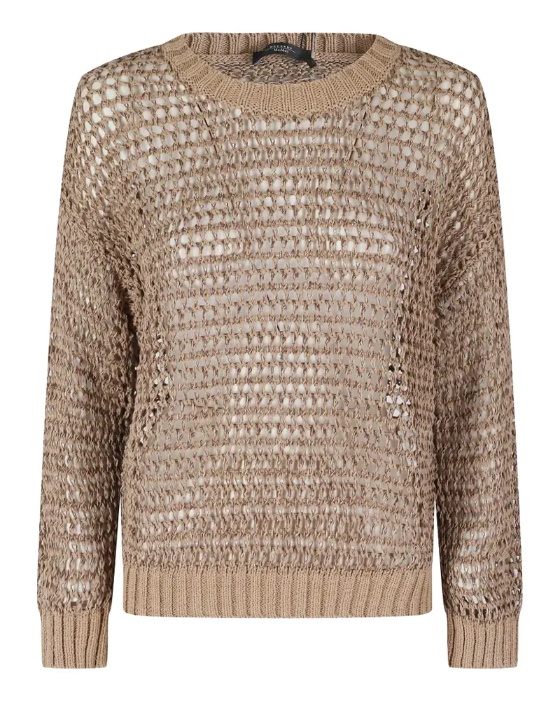 Max Mara open-knit sweater - Nude Nude