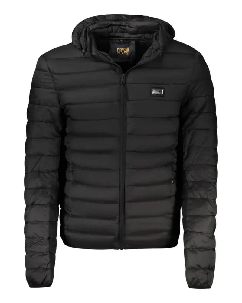 Roberto Cavalli quilted hooded jacket - Schwarz Schwarz