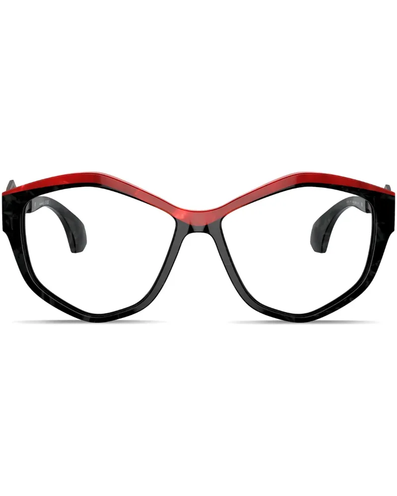 Alain Mikli Brille mit geometrischem Gestell - Rot Rot