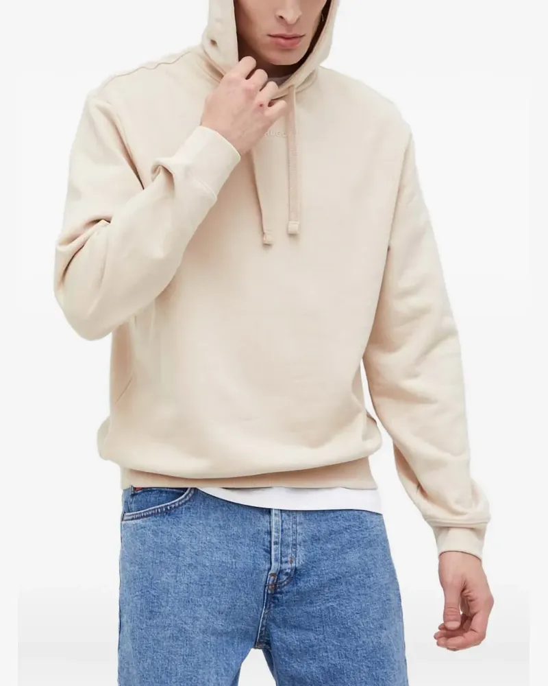 HUGO BOSS Hoodie mit Logo - Nude Nude
