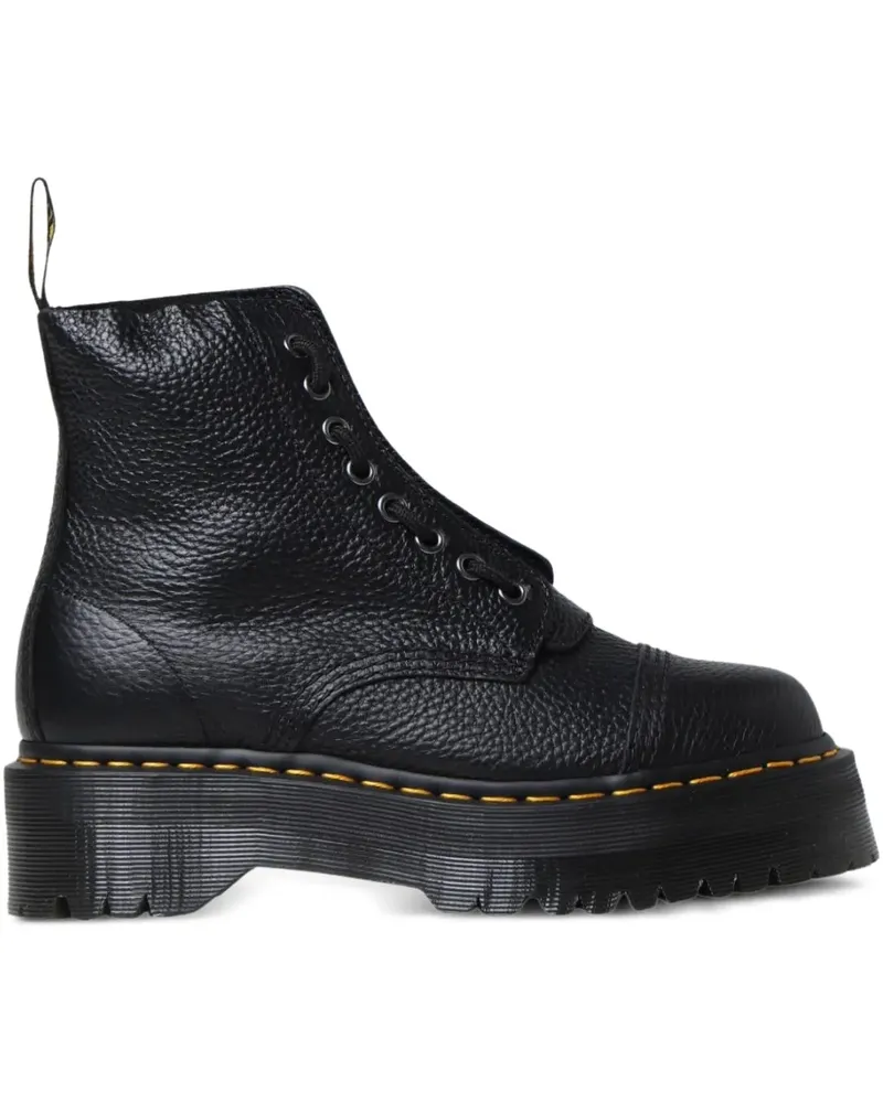 Dr.Martens Sinclair Milled Plateau-Stiefel - Schwarz Schwarz