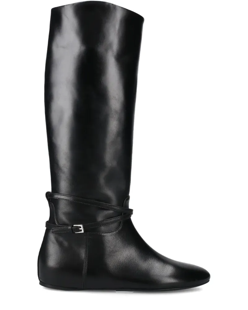 Premiata buckle strap boots - Schwarz Schwarz