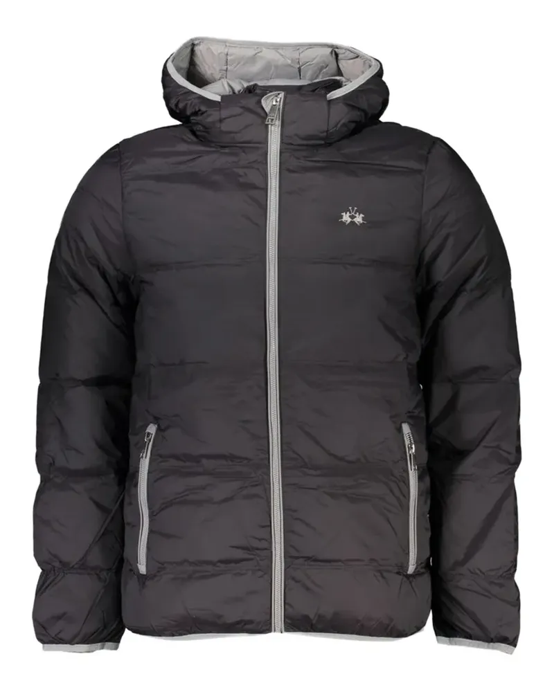La Martina hooded padded jacket - Schwarz Schwarz