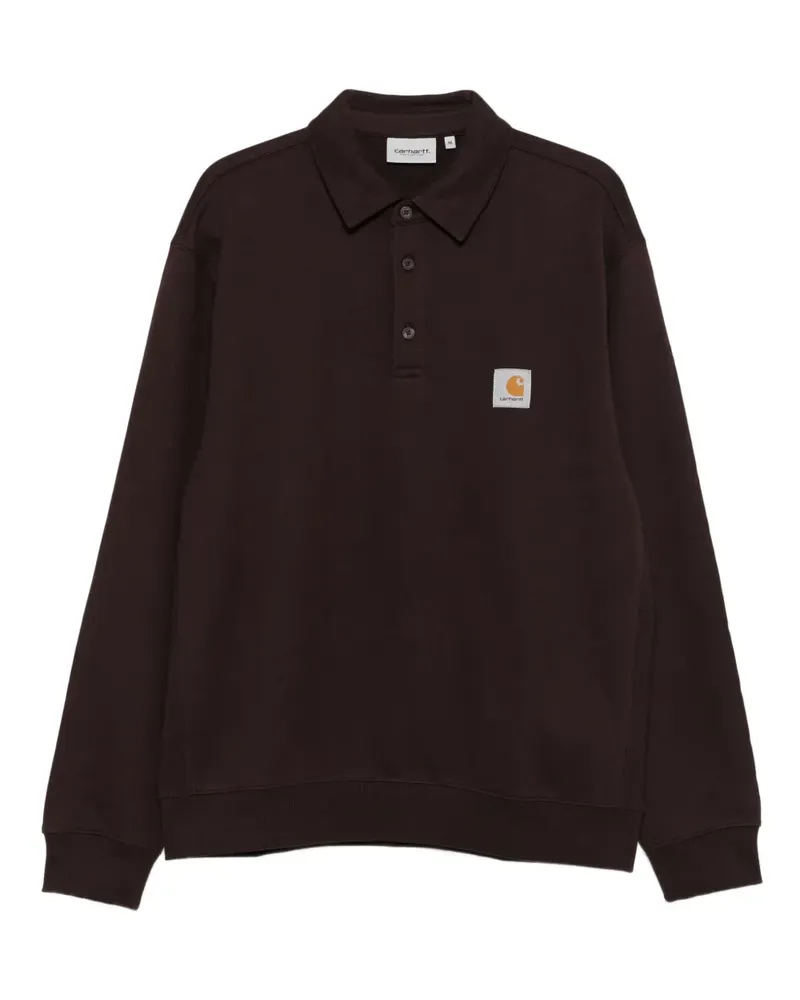 Carhartt WIP Sweatshirt mit Polokragen - Braun Braun