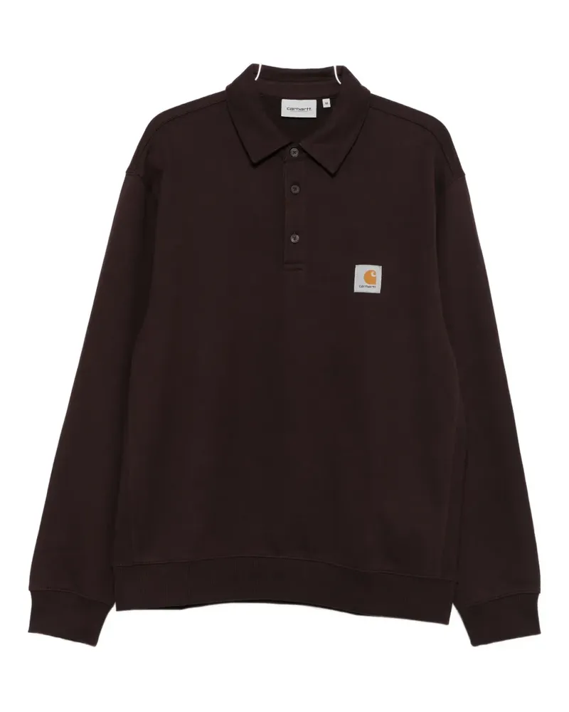 Carhartt WIP logo-patch polo sweatshirt - Braun Braun