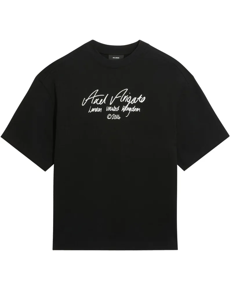 Axel Arigato T-Shirt mit Logo-Print Schwarz