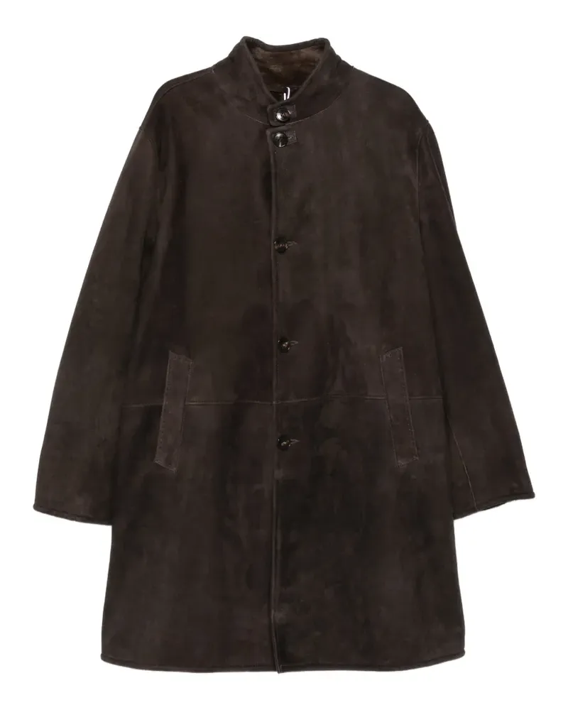 Manzoni 24 Shearling-Mantel mit Knopfverschluss - Braun Braun