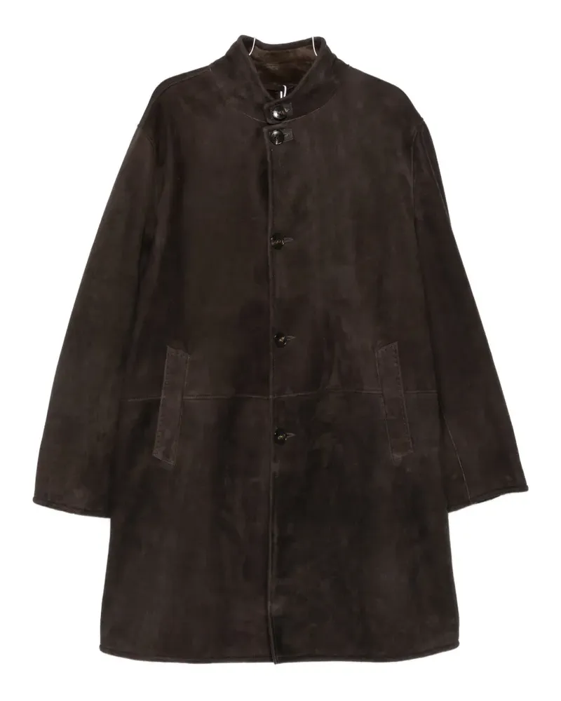Manzoni 24 button-fastening shearling coat - Braun Braun
