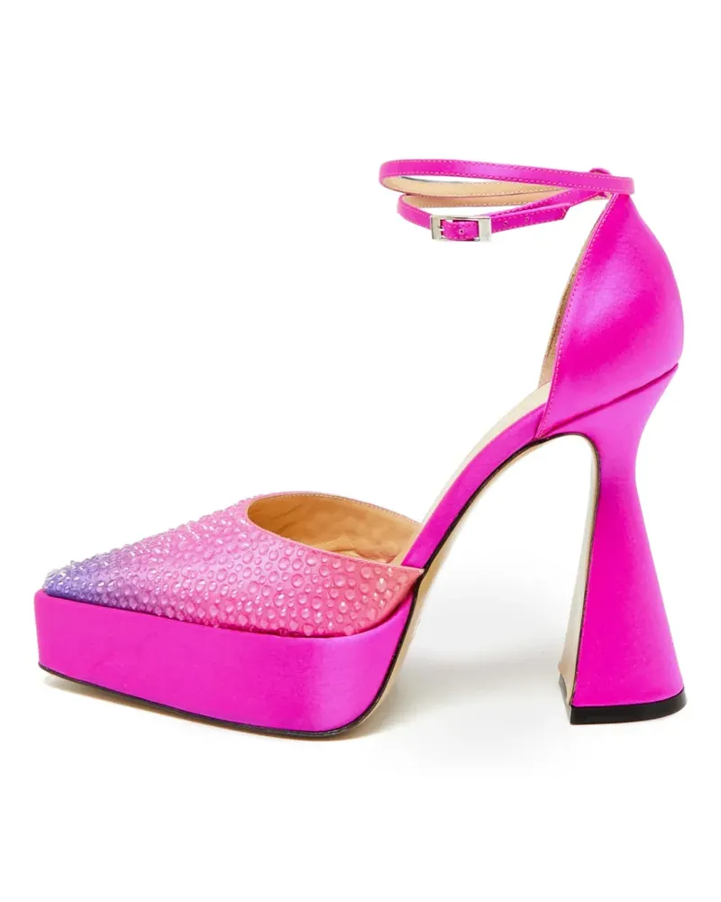 Mach & Mach Galaxy Crystalized platform pumps - Rosa Rosa