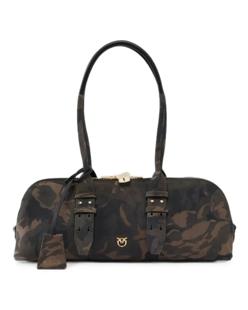 Pinko Shopper mit Camouflage-Print - Grün Grün