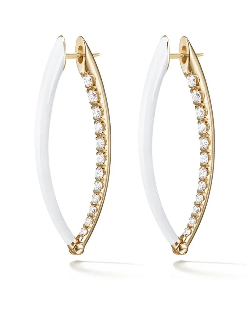 Melissa Kaye 18kt Creolen aus Gelbgold Gold