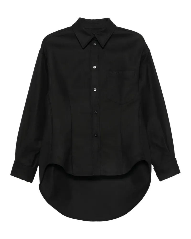 Balenciaga Schwarzes Hemd Schwarz