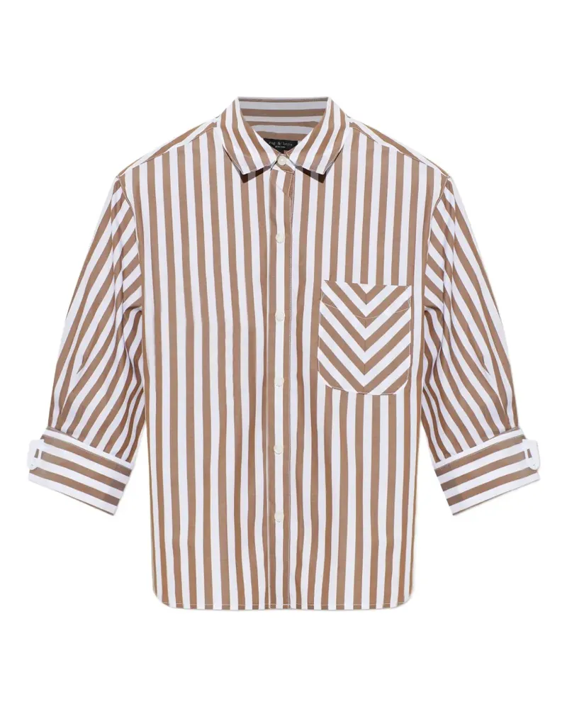 Rag & Bone Lucia striped cotton shirt - Braun Braun