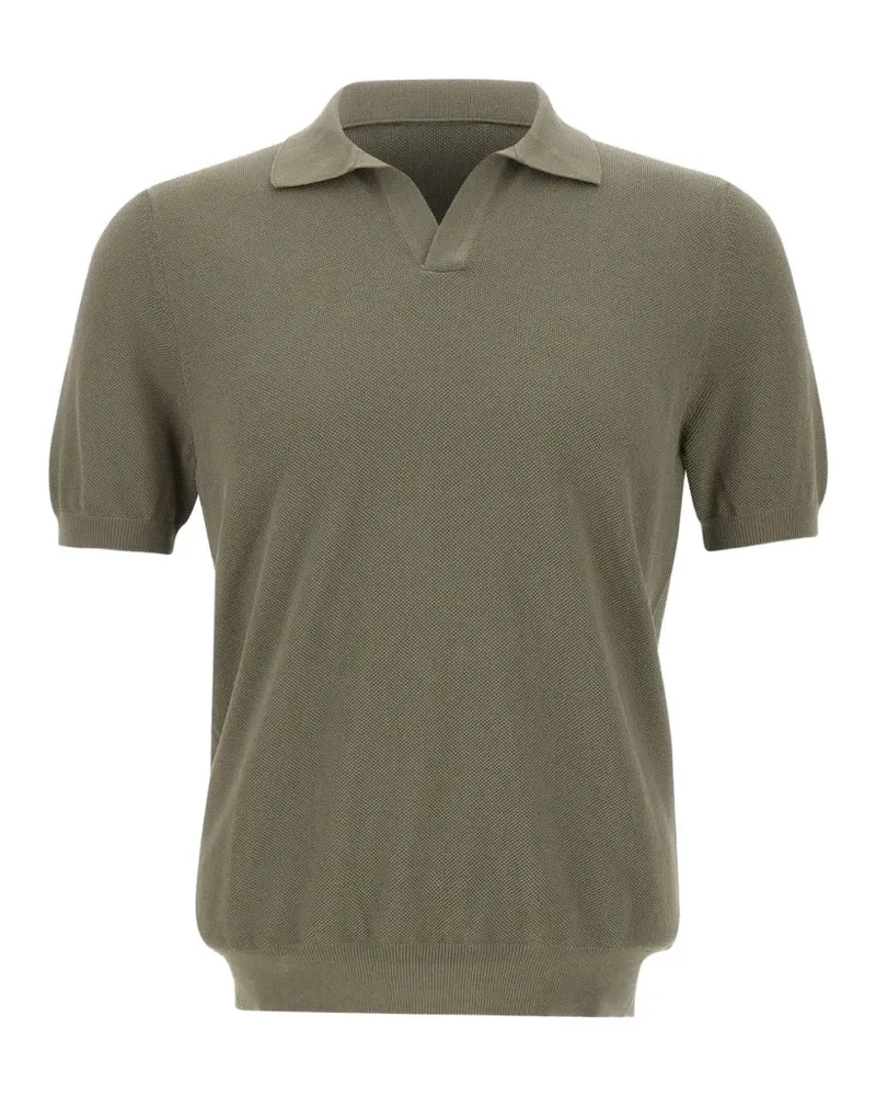 Gran Sasso knit V-neck T-shirt - Grün Grün
