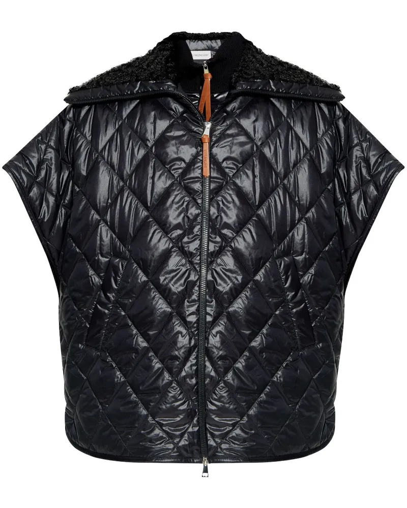 Moncler Wattiertes Cape - Schwarz Schwarz