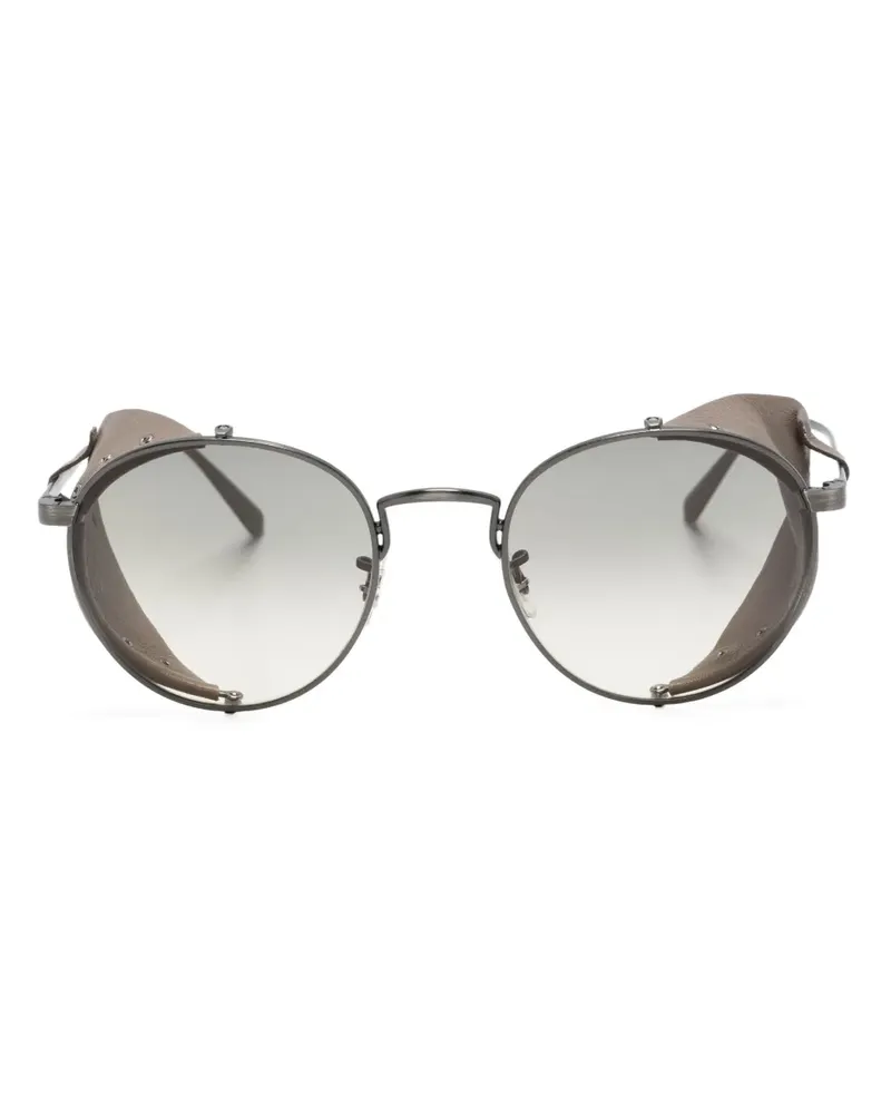Oliver Peoples Cesarino-L Sonnenbrille mit Shield-Gestell - Braun Braun