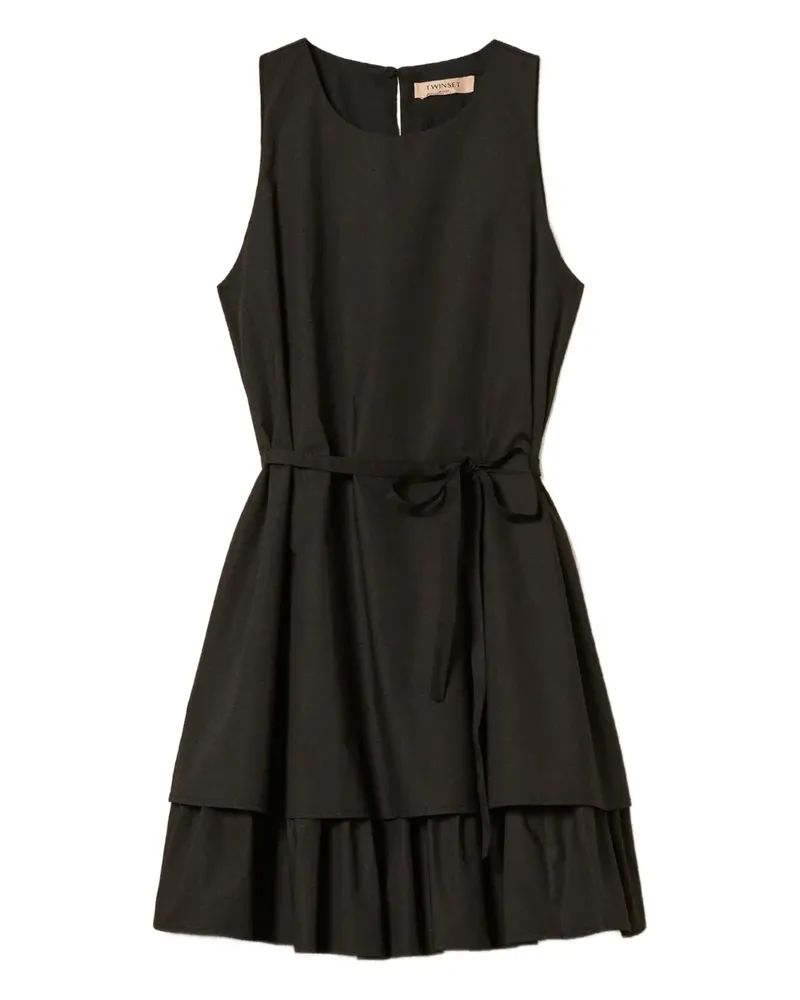 Twin-Set Kleid mit Gürtel - Schwarz Schwarz