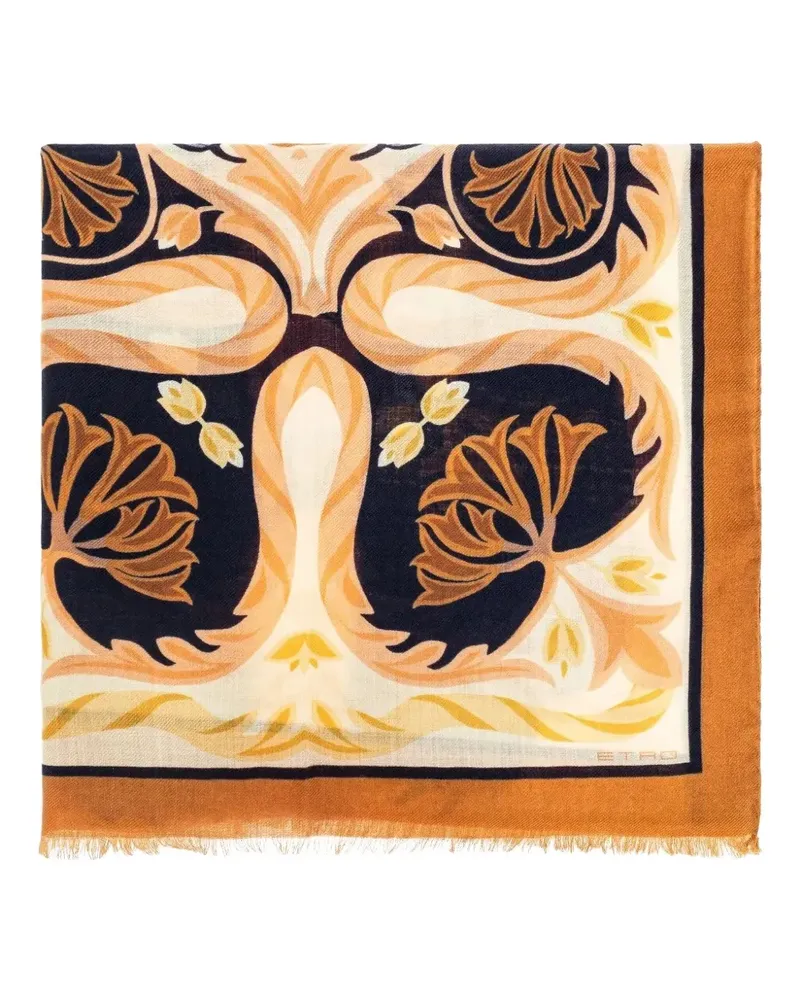 Etro Schal mit Print - Nude Nude