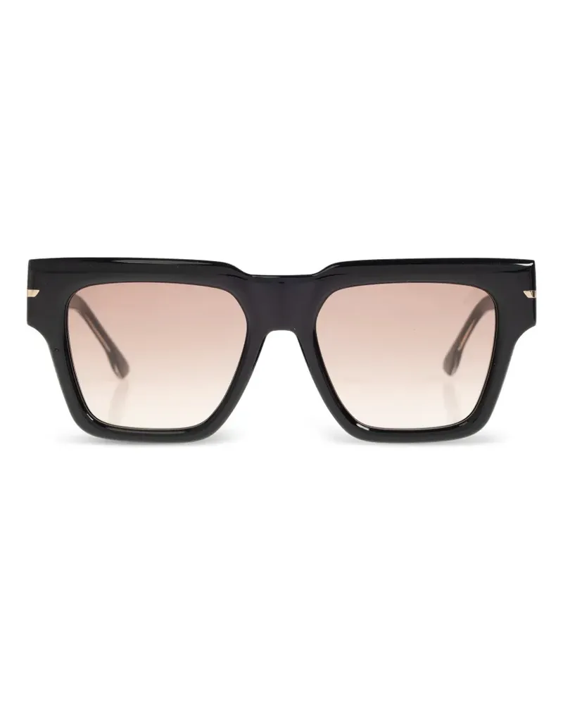 Victoria Beckham VB 7004 Sonnenbrille mit eckigem Gestell - Schwarz Schwarz