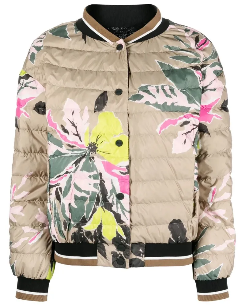 Herno Beta Flower Bomberjacke - Nude Nude