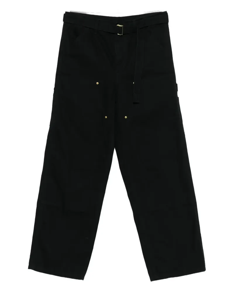 Sacai Jeans mit Gürtel - Schwarz Schwarz