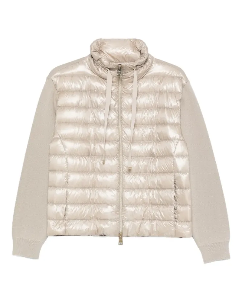 Herno Gesteppte Jacke mit Reißverschluss - Nude Nude