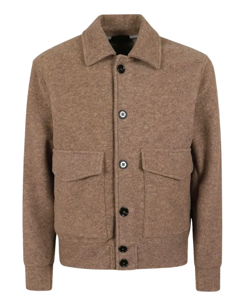 Dondup Jacke mit aufgesetzten Taschen - Nude Nude