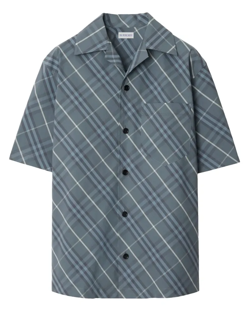 Burberry Hemd mit Karomuster - Blau Blau