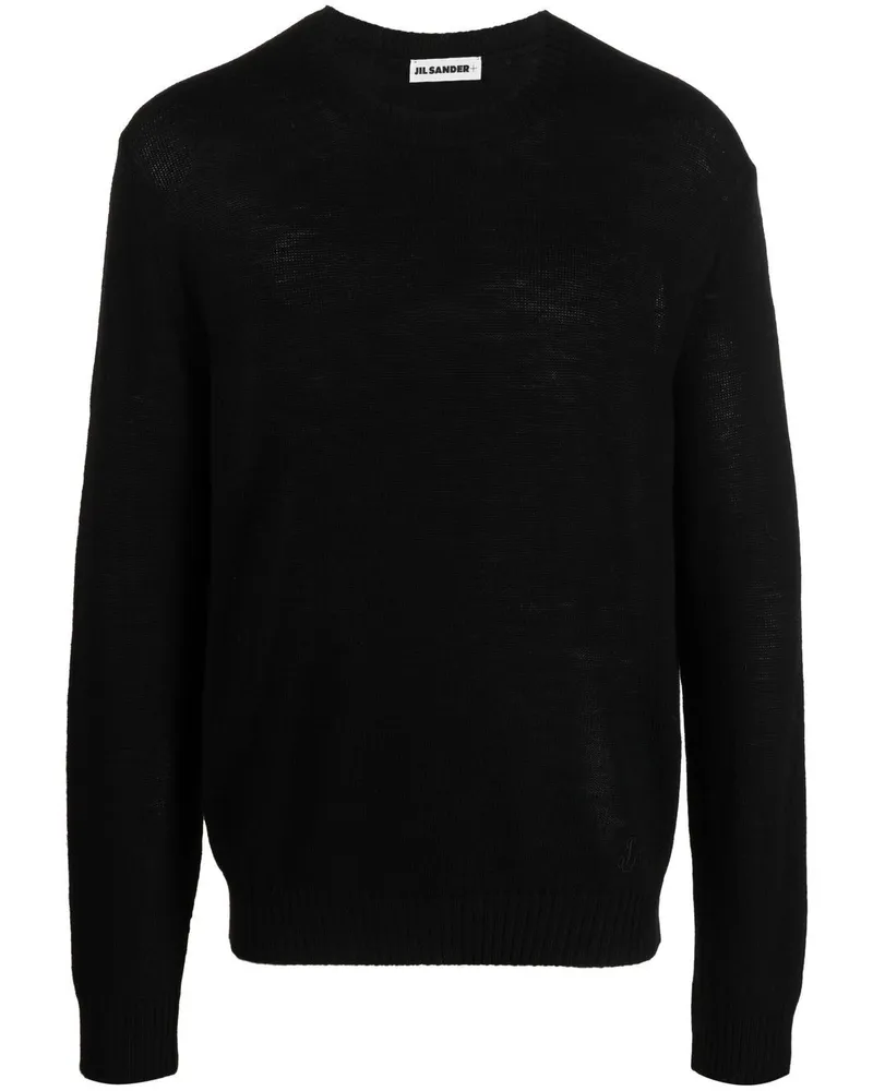 Jil Sander Pullover mit rundem Ausschnitt - Schwarz Schwarz