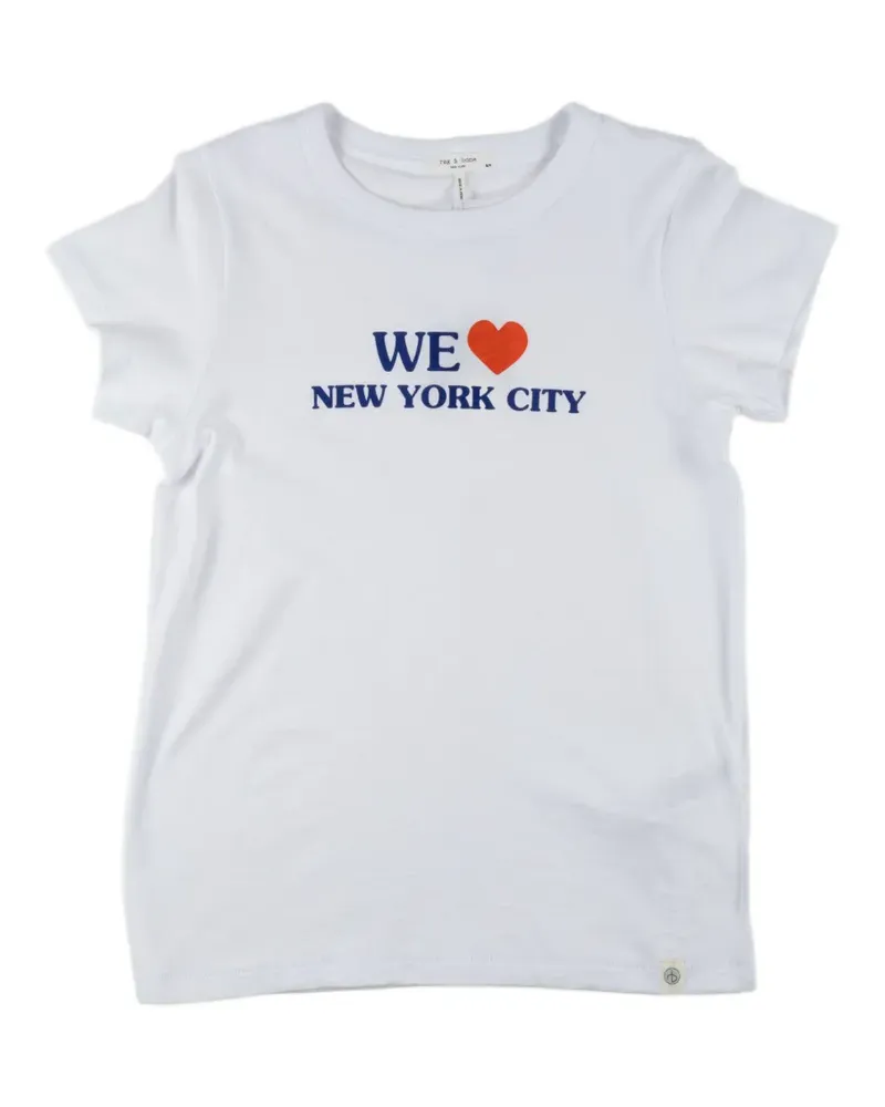 Rag & Bone lettering T-shirt - Weiß Weiß