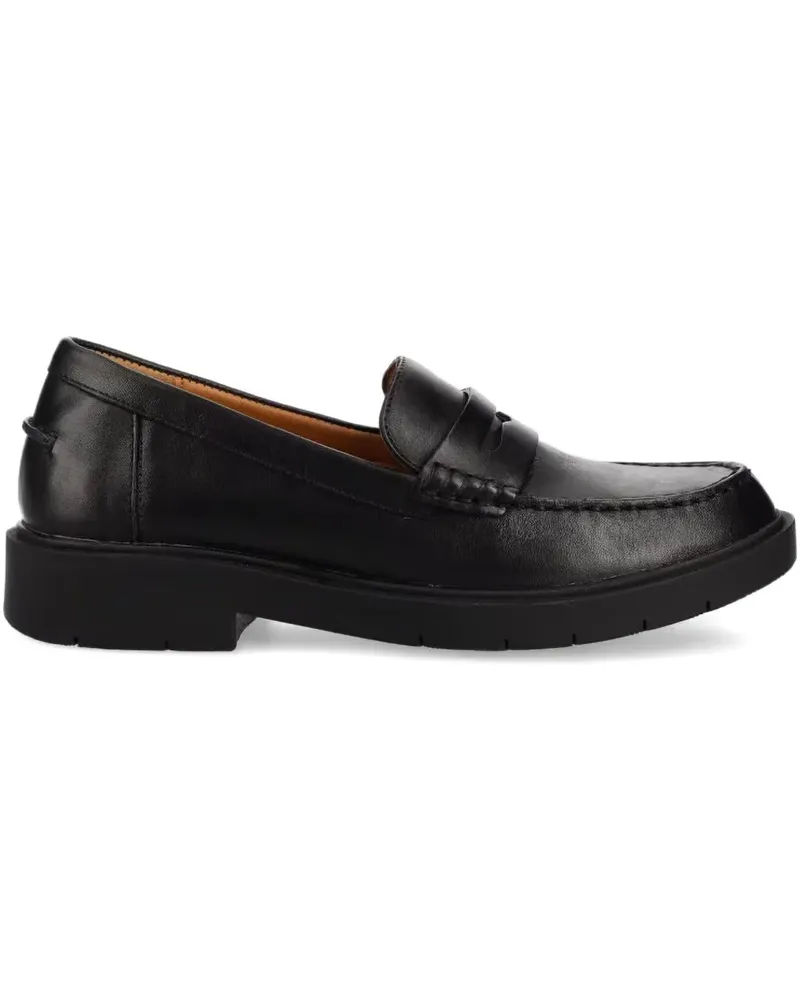 Geox Loafer mit Ziernähten - Schwarz Schwarz