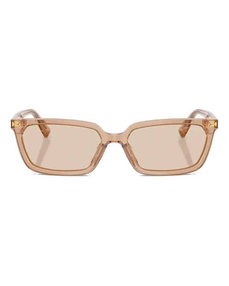 Jimmy Choo Sonnenbrille mit eckigem Gestell - Nude Nude
