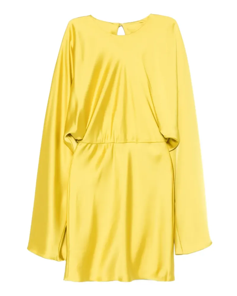 Norma Kamali Obie cape-sleeve dress - Gelb Gelb