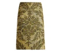 Jacquard-Rock aus Korbgeflecht - Nude