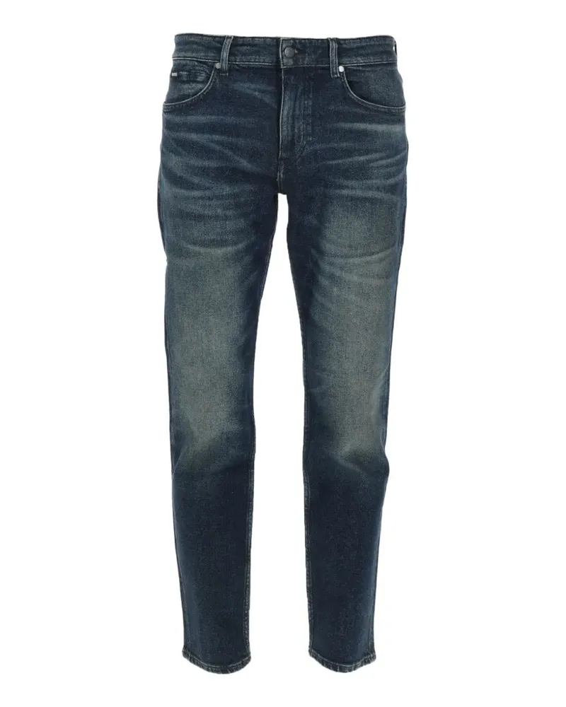 HUGO BOSS faded whiskered jeans - Blau Blau