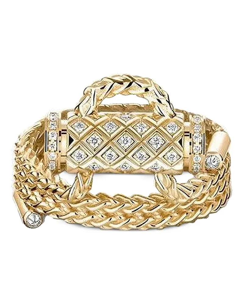 Nouvel Heritage Latch diamond ring - Gold Gold