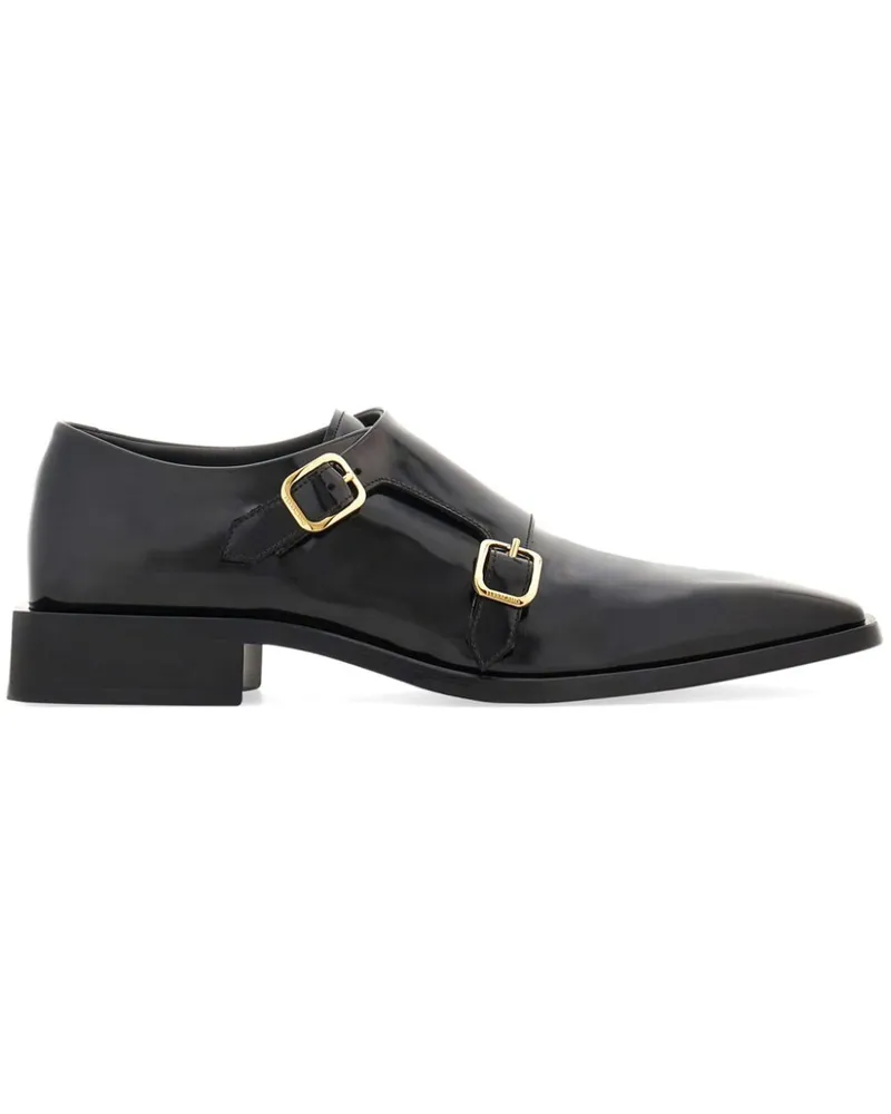 Ferragamo Loafer mit Schnalle Schwarz