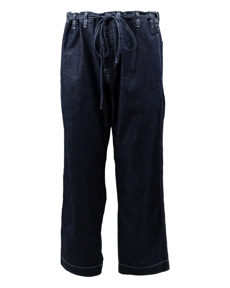 Casey Casey Hose mit Kordelzug - Blau Blau