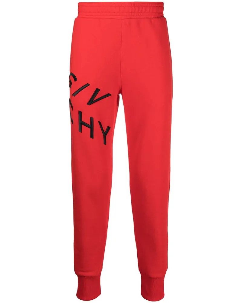 Givenchy Jogginghose mit Logo-Stickerei - Rot Rot
