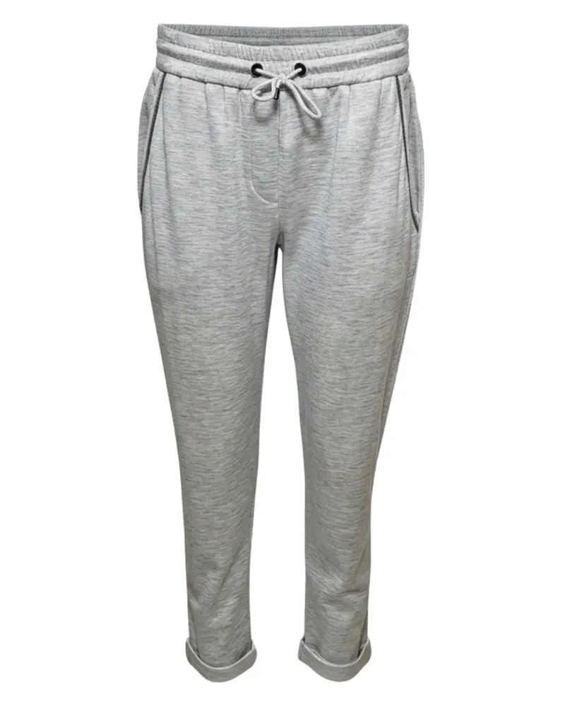 Brunello Cucinelli drawstring cuffed trousers - Grau Grau