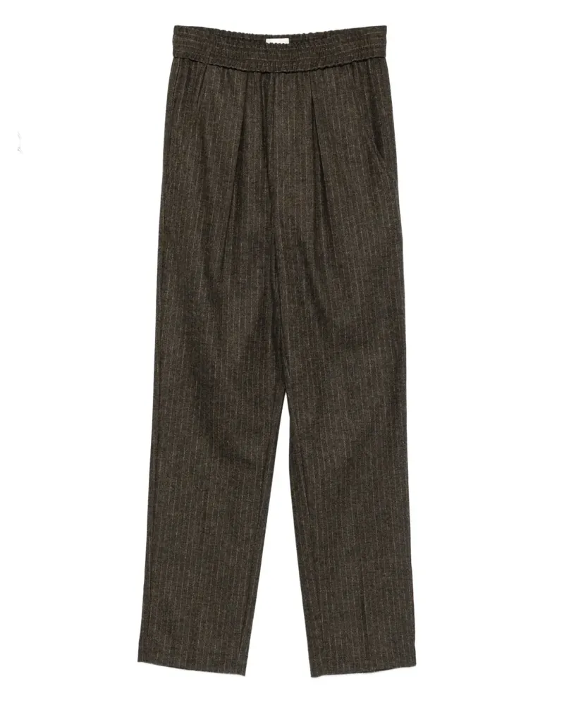 Isabel Marant Nadelstreifen-Hose mit elastischem Bund - Braun Braun