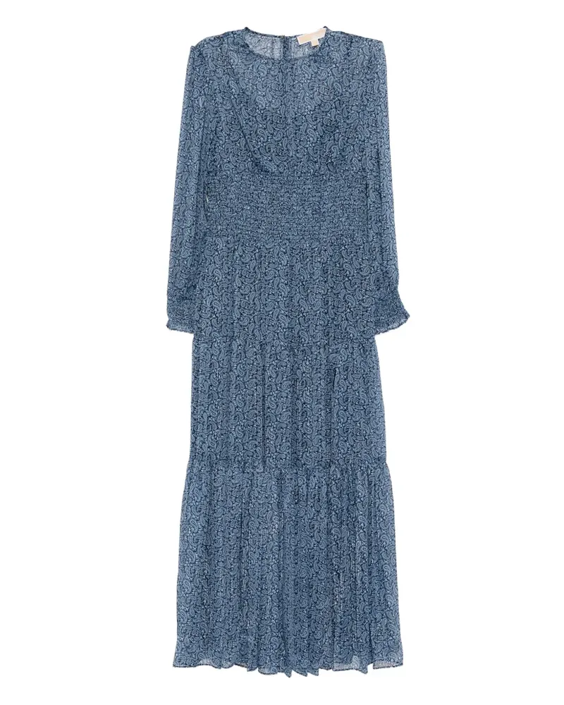Michael Kors Georgette Maxikleid - Blau Blau