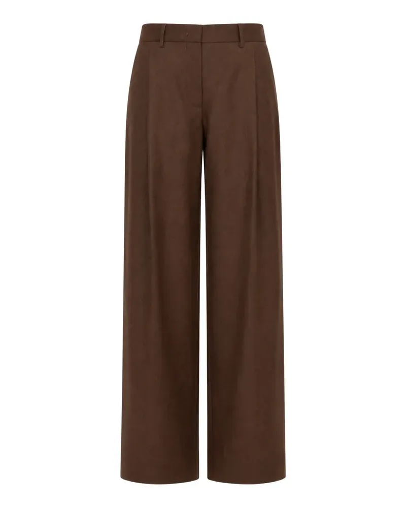 Paul Smith Wide-Leg-Hose mit Bundfalten - Braun Braun