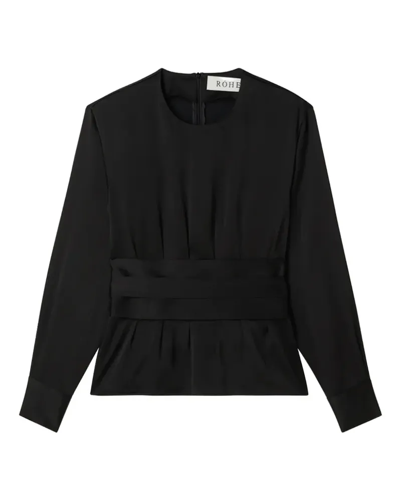 Róhe Plissiertes Oberteil mit Gürtel - 1 BLACK 1