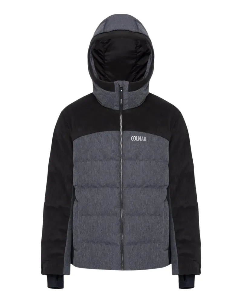 Colmar corduroy-panelled hooded jacket - Grau Grau